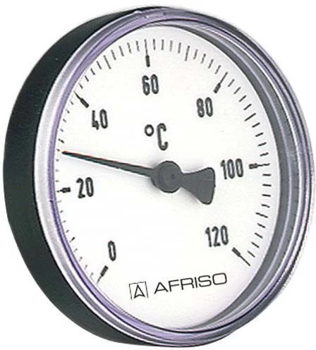 Afriso Bimetall Thermometer 0-120 Grad 63704 Gehäuse 63mm, Schaft 40mm, 1/2" Anschluss 3 Afriso Bimetall Thermometer 0-120 Grad 63704 Gehäuse 63mm, Schaft 40mm, 1/2" Anschluss