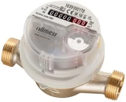 Allmess Aufputzwasserzähler 6EKB15110B40NBA EVK 3/110V, Q3 2,5, DN 15, 110mm, TU6+m