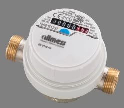 Allmess Aufputzwasserzähler 6EWB1580B40NBA EVW 3/80V, Q3 2,5, DN 15, 80mm, TU6+m