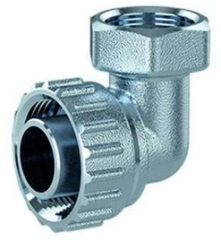 Caleffi Dirtmagslim Verschraubung F0000439 Technopolymer, 3/4" AG, Für Schlammabscheider, Gebogen