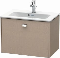 Duravit Brioso Waschtischunterbau BR401001075 620x389mm, Leinen, 1 Auszug, Griff Chrom