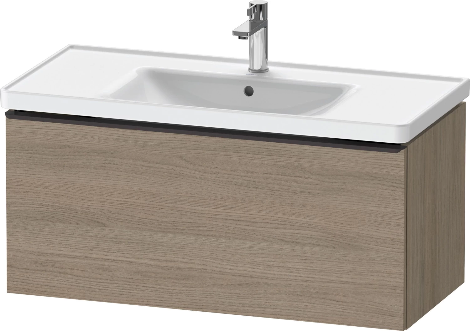 Duravit D-Neo Waschtisch-Unterschrank DE425603535 98,4 X 45,2 Cm, Eiche Terra, Wandhängend, 1 Auszug 5 Duravit D-Neo Waschtisch-Unterschrank DE425603535 98,4 X 45,2 Cm, Eiche Terra, Wandhängend, 1 Auszug – Bild 3