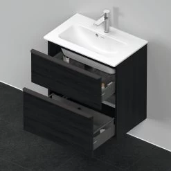 Duravit D-Neo Waschtisch-Unterschrank DE436801616 61 X 37,2, Eiche Schwarz, Wandhängend, 1 Schubkasten, 1 Auszug -Langlebige Werkzeuge Duravit D Neo Waschtisch Unterschrank DE436801616 61 x 372 Eiche Schwarz wandhaengend 1 Schubkasten 1 Auszug 3