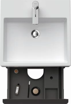 Duravit D-Neo Waschtisch-Unterschrank DE437009191 48,4 X 44,2 Cm, Taupe Matt, Wandhängend, 1 Schubkasten, 1 Auszug