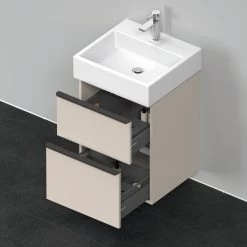 Duravit D-Neo Waschtisch-Unterschrank DE437009191 48,4 X 44,2 Cm, Taupe Matt, Wandhängend, 1 Schubkasten, 1 Auszug -Langlebige Werkzeuge Duravit D Neo Waschtisch Unterschrank DE437009191 484 x 442 cm Taupe Matt wandhaengend 1 Schubkasten 1 Auszug 4