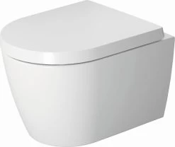 Duravit ME By Starck Wand Tiefspül WC 2530090000 Weiss, Spülrandlos, Compact