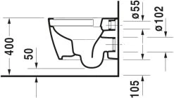 Duravit ME By Starck Wand Tiefspül WC 2530090000 Weiss, Spülrandlos, Compact -Langlebige Werkzeuge Duravit ME by Starck Wand Tiefspuel WC 2530090000 weiss spuelrandlos Compact 9
