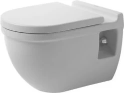 Duravit Starck 3 Wand Tiefspül WC 2215092000 Weiss, Sitzhöhe +5 Cm, HygieneGlaze