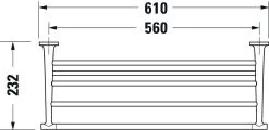 Duravit Starck T Handtuchablage 0099444600 Schwarz Matt, 610mm 21 Duravit Starck T Handtuchablage 0099444600 Schwarz Matt, 610mm -Langlebige Werkzeuge Duravit Starck T Handtuchablage 0099444600 schwarz matt 610mm 9