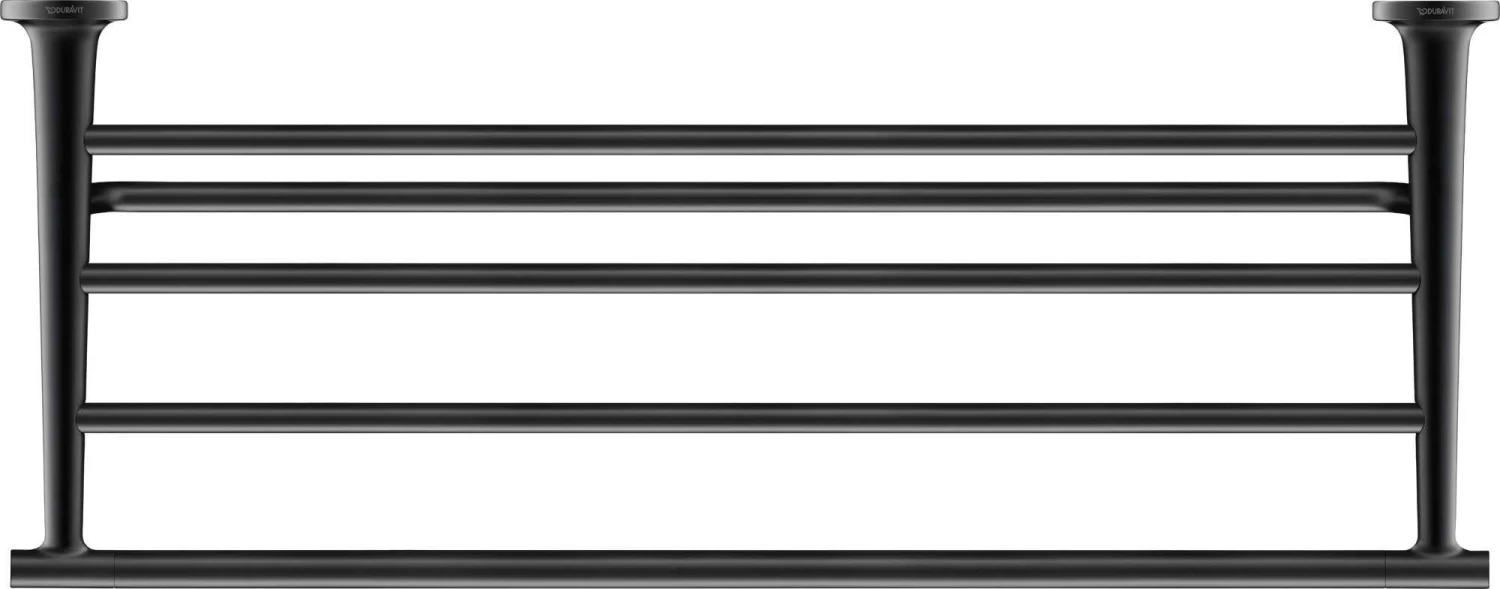 Duravit Starck T Handtuchablage 0099444600 Schwarz Matt, 610mm 3 Duravit Starck T Handtuchablage 0099444600 Schwarz Matt, 610mm