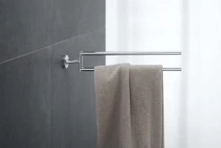 Duravit Starck T Handtuchhalter 0099411000 Halter Chrom, Zweiarmig, Beweglich -Langlebige Werkzeuge Duravit Starck T Handtuchhalter 0099411000 Halter chrom zweiarmig beweglich 3
