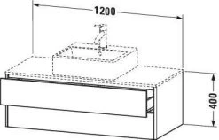 Duravit XSquare Waschtisch-Unterschrank XS491203939 120x40x54,8cm, 2 Schubkästen, Nordic Weiß Seidenmatt -Langlebige Werkzeuge Duravit XSquare Waschtisch Unterschrank XS491203939 120x40x548cm 2 Schubkaesten Nordic weiss seidenmatt 2