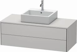 Duravit XSquare Waschtisch-Unterschrank XS491203939 120x40x54,8cm, 2 Schubkästen, Nordic Weiß Seidenmatt