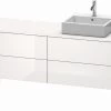 Duravit XSquare Waschtisch-Unterschrank XS4924R8585 160x53,8x54,8cm, 4 Auszüge, Rechts, Weiß Hochglanz -Langlebige Werkzeuge Duravit XSquare Waschtisch Unterschrank XS4924R8585 160x538x548cm 4 Auszuege rechts weiss hochglanz