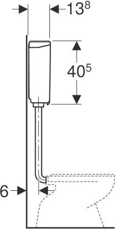 Geberit Ap140 Aufputz-Spülkasten 140005111 Halbhochhängend, Spül-Stopp, Weiß 5 Geberit Ap140 Aufputz-Spülkasten 140005111 Halbhochhängend, Spül-Stopp, Weiß – Bild 3