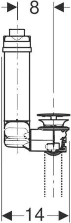 Geberit Clou Waschbeckenablauf 152059211 Ø 40 Mm, Raumsparmodell, Mit Hebelbetätigung, Hochglanz-verchromt 5 Geberit Clou Waschbeckenablauf 152059211 Ø 40 Mm, Raumsparmodell, Mit Hebelbetätigung, Hochglanz-verchromt – Bild 3