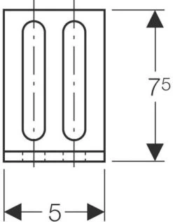 Geberit GIS Montagewinkel 461002001 Länge 7,5 X 5 Cm, Verzinkt -Langlebige Werkzeuge Geberit GIS Montagewinkel 461002001 Laenge 75 x 5 cm verzinkt 2