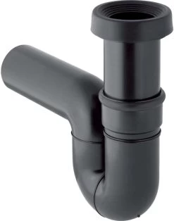 Geberit Geruchsverschluss 167733161 Ø 110 Mm, Abgang Horizontal, Für Hock-WC, PE-HD, Schwarz