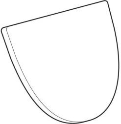 Geberit Joly Urinaldeckel 572000000 Weiss, Scharniere Chrom