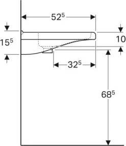 Geberit Renova Comfort Waschtisch 128556600 55 X 52,5cm, Weiß KeraTect, Ohne Hahnloch/Überlauf -Langlebige Werkzeuge Geberit Renova Comfort Waschtisch 128556600 55 x 525cm weiss KeraTect ohne Hahnloch Ueberlauf 3