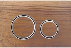 Geberit Sigma 21 Betätigungsplatte 115884JX1 Platte/Taste Verchromt, Nussbaum, Ring Verchromt, Für 2-Megen-Spülung