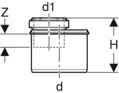 Geberit Silent PP Reduktion 390576141 DN 100/70, Exzentrisch, Kurz -Langlebige Werkzeuge Geberit Silent PP Reduktion 390576141 DN 100 70 exzentrisch kurz 2