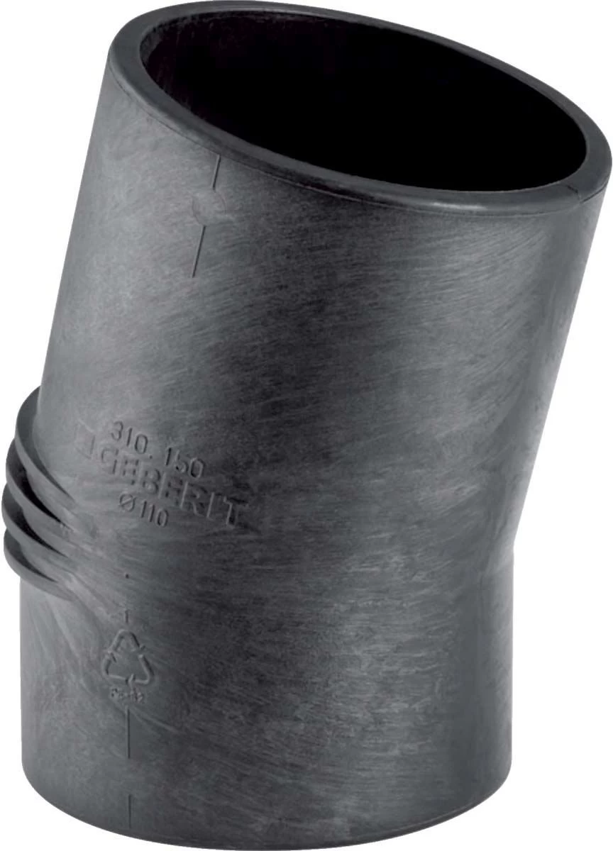 Geberit Silent Db20 Bogen 310150141 DN 100, 15°, Schenkel Lang, Hochschalldämmend 3 Geberit Silent Db20 Bogen 310150141 DN 100, 15°, Schenkel Lang, Hochschalldämmend