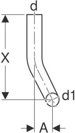 Geberit Spülbogen 118115111 12 Cm Nach Rechts Abgekröpft, 90Grad, D= 50mm, 28x21cm, Weiß -Langlebige Werkzeuge Geberit Spuelbogen 118115111 12 cm nach rechts abgekroepft 90Grad d 50mm 28x21cm weiss 2