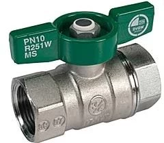 Giacomini Kugelhahn 1" R251W Schwermodel Mit Flügelgriff, Messing Chrom, PN42