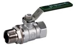 Giacomini Kugelhahn R254WL 254WX054 3/4", Grüner Hebelgriff, Innen- Und Außengewinde