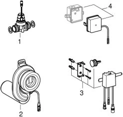 Grohe Rapid SL Temperatursensor 39368000 Chrom, Für Urinal, Mit Trafo 100-240 V AC -Langlebige Werkzeuge Grohe Rapid SL Temperatursensor 39368000 chrom fuer Urinal mit Trafo 100 240 V AC 2
