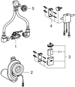 Grohe Temperatursensor 39367000 Chrom, Für Urinal, Mit 6 V Lithium-Batterie -Langlebige Werkzeuge Grohe Temperatursensor 39367000 chrom fuer Urinal mit 6 V Lithium Batterie 2