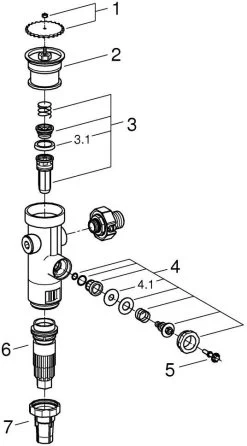 Grohe WC Druckspüler 43996000 Wandeinbau, DN 20, Austauscharmatur -Langlebige Werkzeuge Grohe WC Druckspueler 43996000 Wandeinbau DN 20 Austauscharmatur 2