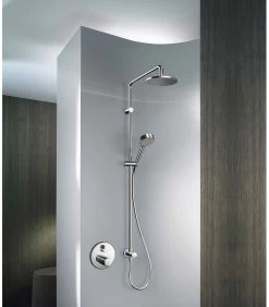 Hansa Duschsystem Hansaviva 44190200 Chrom, Direkter Anschluss An Wandanschlussbogen -Langlebige Werkzeuge Hansa Duschsystem Hansaviva 44190200 chrom direkter Anschluss an Wandanschlussbogen 1