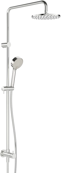 Hansa Duschsystem Hansaviva 44190200 Chrom, Direkter Anschluss An Wandanschlussbogen