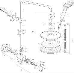 Hansa Duschsystem Hansaviva 44190200 Chrom, Direkter Anschluss An Wandanschlussbogen -Langlebige Werkzeuge Hansa Duschsystem Hansaviva 44190200 chrom direkter Anschluss an Wandanschlussbogen 3
