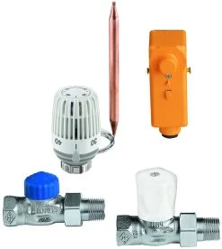 Heimeier Fußboden-Regelset 1 969001000 Mit Verdeckter Temperatureinstellung Bis 45 M²