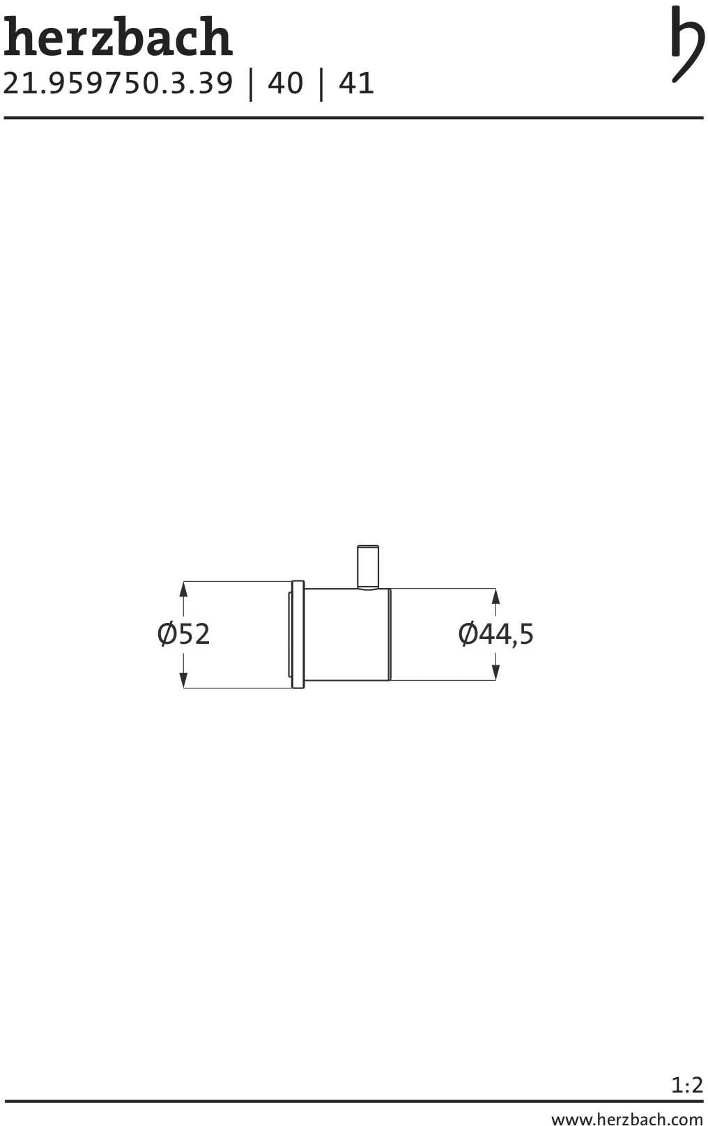 Herzbach Design IX PVD Fertigmontageset 21.959750.3.40 UP-2/3-Wege-Umstellung, Black Steel 4 Herzbach Design IX PVD Fertigmontageset 21.959750.3.40 UP-2/3-Wege-Umstellung, Black Steel – Bild 2