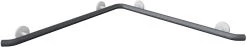Hewi System 800 K Dusch-/Wannenhandlauf 950.35.1S9992 Sonderlänge, Stützen Und Rosetten Reinweiß, Anthrazitgrau