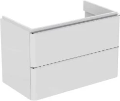 Ideal Standard Adapto Waschtisch-Unterschrank T4301WG 2 Auszüge, 770 X 410 X 490 Mm, Hochglanz Weiß Lackiert