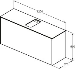 Ideal Standard Conca Waschtisch-Unterschrank T3937Y6 Mit Ausschnitt, 1 Auszug, 120x37x55 Cm, Mittig, Eiche Hell Furnier -Langlebige Werkzeuge Ideal Standard Conca Waschtisch Unterschrank T3937Y6 mit Ausschnitt 1 Auszug 120x37x55 cm mittig Eiche hell Furnier 5