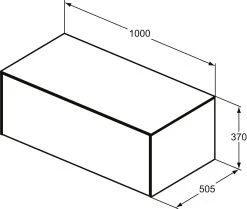 Ideal Standard Conca Waschtisch-Unterschrank T4313Y3 Ohne Ausschnitt, 1 Auszug, 100x50,5x37 Cm, Sunset Matt Lackiert -Langlebige Werkzeuge Ideal Standard Conca Waschtisch Unterschrank T4313Y3 ohne Ausschnitt 1 Auszug 100x505x37 cm Sunset matt lackiert 5