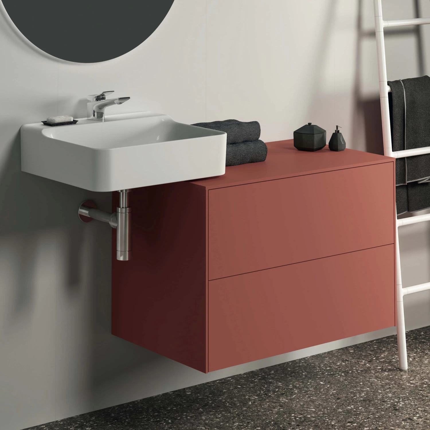 Ideal Standard Conca Waschtisch-Unterschrank T4322Y3 Ohne Ausschnitt, 2 Auszüge, 80x50,5x55 Cm, Sunset Matt Lackiert 6 Ideal Standard Conca Waschtisch-Unterschrank T4322Y3 Ohne Ausschnitt, 2 Auszüge, 80x50,5x55 Cm, Sunset Matt Lackiert – Bild 4