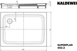 Kaldewei Superplan 402-2 Duschwanne 430248043001 100x75x2,5 Cm, Weiss, Perl-Effekt, Mit Träger -Langlebige Werkzeuge Kaldewei Superplan 402 2 Duschwanne 430248043001 100x75x25 cm weiss Perl Effekt mit Traeger 6