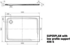 Kaldewei Superplan Duschwanne 430647940001 90x120x2,5cm, Träger Flach, Vollantislip, Weiß -Langlebige Werkzeuge Kaldewei Superplan Duschwanne 430647940001 90x120x25cm Traeger flach Vollantislip weiss 6