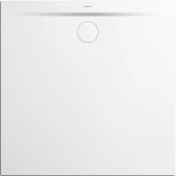Kaldewei Superplan Zero Duschwanne 356047980001 120x120cm, Wannenträger Extraflach, Weiß