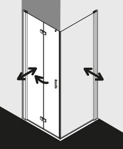 Kermi Diga Pendel-Falttür Für Seitenwand DI2SL12318VPK 123x185cm, Silber Hochglanz, ESG Klar Clean, Links, Auf Duschplatz -Langlebige Werkzeuge Kermi Diga Pendel Falttuer fuer Seitenwand DI2SL12318VPK 123x185cm silber hochglanz ESG klar Clean links auf Duschplatz 4