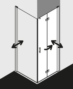 Kermi Diga Pendel-Falttür Für Seitenwand DI2SL12318VPK 123x185cm, Silber Hochglanz, ESG Klar Clean, Links, Auf Duschplatz -Langlebige Werkzeuge Kermi Diga Pendel Falttuer fuer Seitenwand DI2SL12318VPK 123x185cm silber hochglanz ESG klar Clean links auf Duschplatz 5