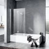 Kermi Liga Badewannen-Faltwand LI2PR12015VPK 120x150cm, Silber Hochglanz, ESG Klar Clean, Rechts 2 Kermi Liga Badewannen-Faltwand LI2PR12015VPK 120x150cm, Silber Hochglanz, ESG Klar Clean, Rechts -Langlebige Werkzeuge Kermi Liga Badewannen Faltwand LI2PR12015VPK 120x150cm silber hochglanz ESG klar Clean rechts
