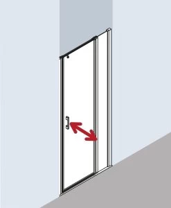 Kermi Liga Pendeltür Mit Festfeld Für Seitenwand LI1GR100201PK 100x200cm, Silber Mattglanz, ESG Klar Clean, Rechts, Auf Duschwanne -Langlebige Werkzeuge Kermi Liga Pendeltuer mit Festfeld fuer Seitenwand LI1GR100201PK 100x200cm silber mattglanz ESG klar Clean rechts auf Duschwanne 2